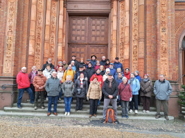 Gruppenbild voir der Marktkirche in Wiesbaden