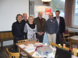 60Plus-Vorstand 2012 (v.l.n.r.) A.Weinmann, J. Schweickert, R. Hoheisel, W. Baur, Uwe Lambinus und H. Schneider